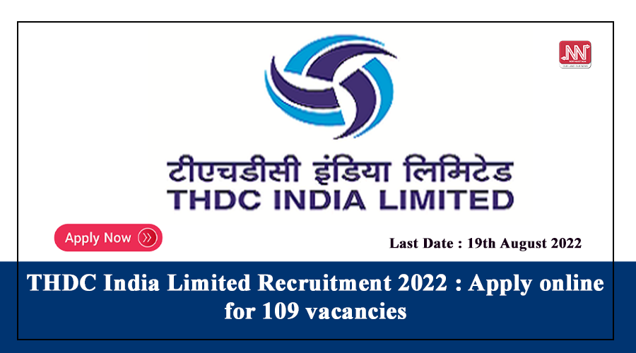 Thdc India Limited Recruitment Apply Online For Vacancies