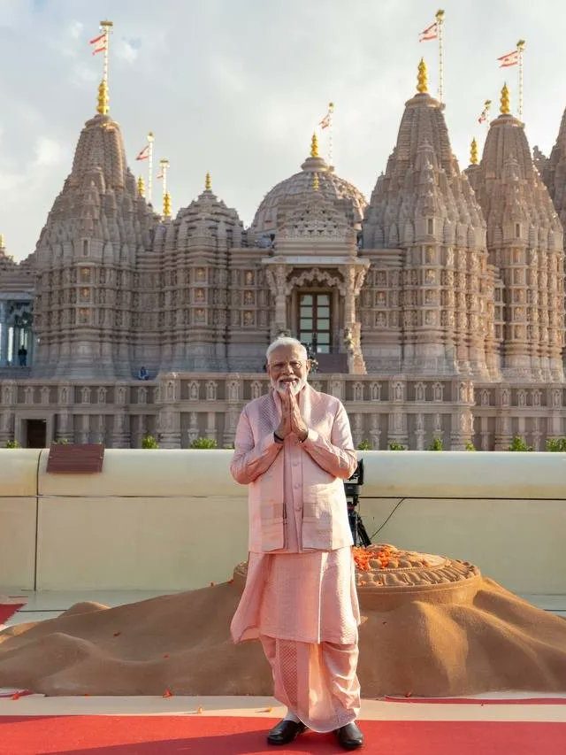 Pm Modi Feels Abu Dhabis First Hindu Stone Temple To Be A Celebration