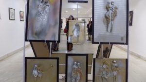 A view of the art exhibition - Art-Tech 2018.