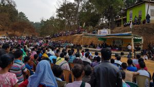 Crowd at Conrad Sangma's election rally.