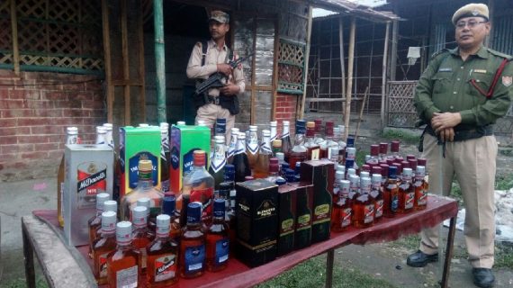 Illegal liquor bottles recovered in Namrup Illegal liquor bottles recovered in Namrup.