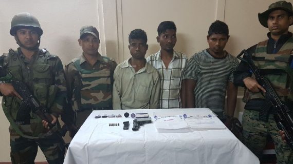 NLSA cadres nabbed with arms and ammunition in Kokrajhar. NLSA cadres nabbed with arms and ammunition in Kokrajhar.