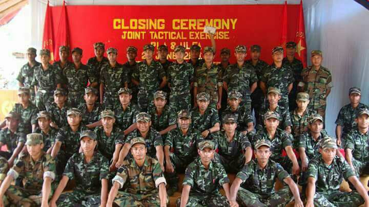 A Joint tactical Exercise (training) of PLA (Manipur), CORCOM and United Liberation Front of Asom Independent ULFA (I) was held in Myanmar,2