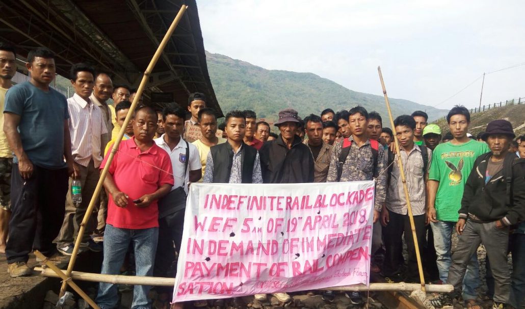 Indigenous Students’ Forum (ISF) activists stage protest.