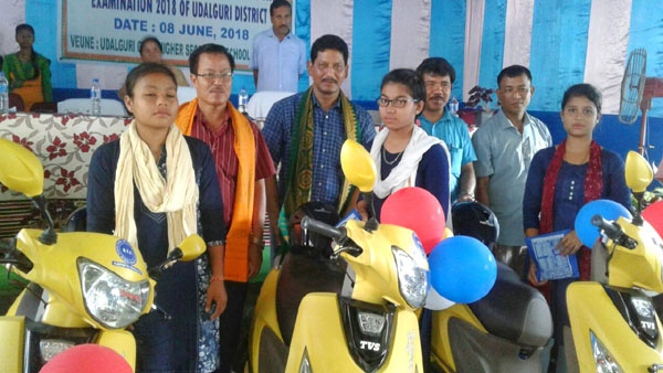 Assam: Scooters For Meritorious Girl Students In Udalguri