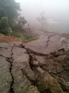 Landslide near Kohima in N Nagaland.