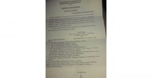 Governor order