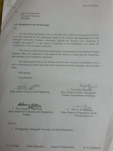 Resignation letter