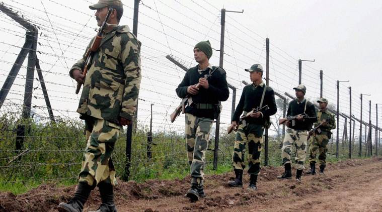 BSF troops guarding the border. Representative picture only. Meghalaya: BSF, police nab seven Bangladeshi nationals from border