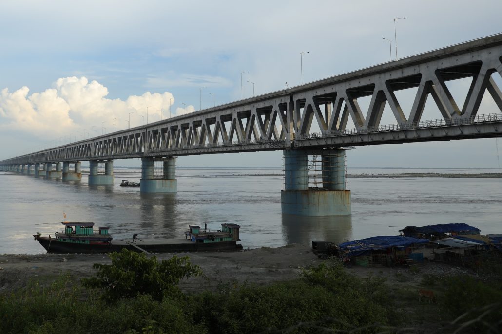 Bogibeel Bridge over Brahmaputra River