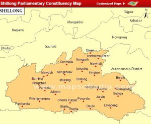 shillong ls map