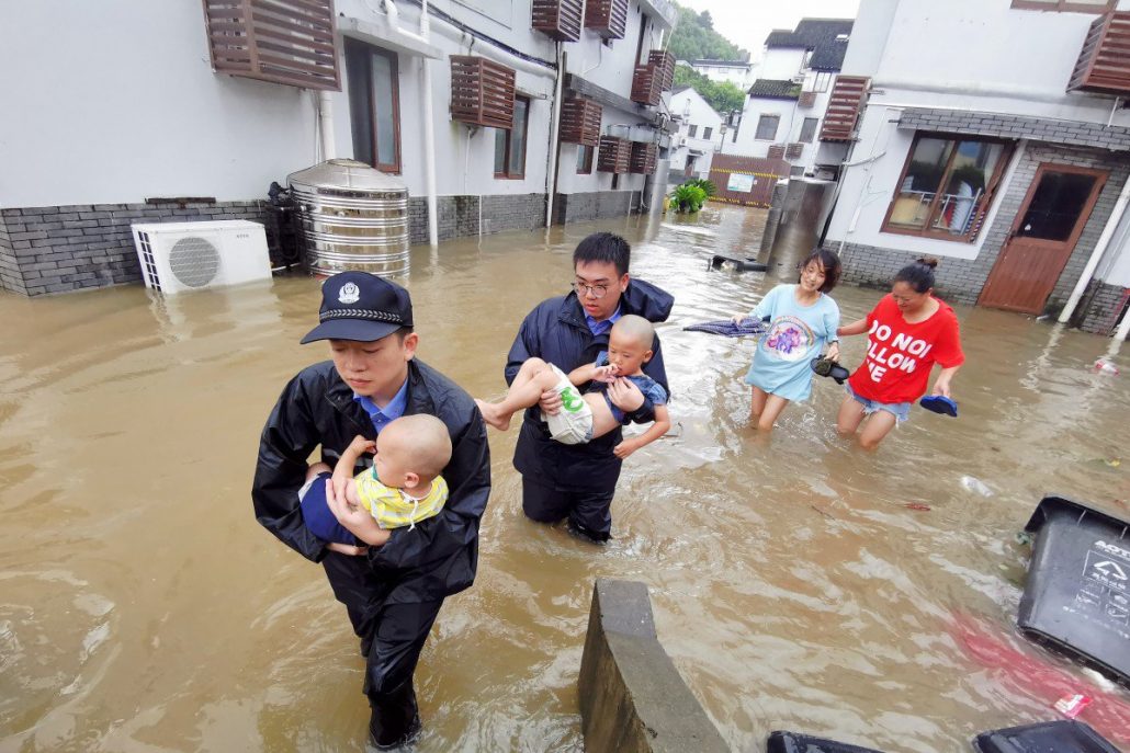 Image result for least 44 people have been killed and nine others missing in eastern ... Lekima made landfall in Wenling, Zhejiang province, China,