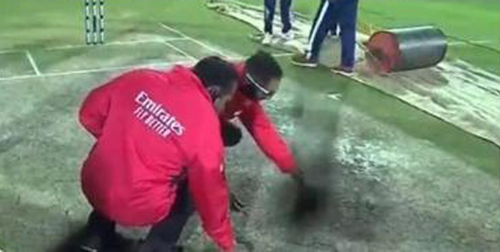 Barsapara Cricket Stadium after rain