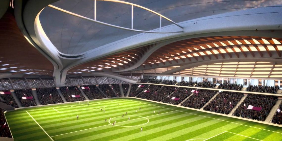 Football World Cup 2022 stadium launched in Qatar amid COVID-19 precautions