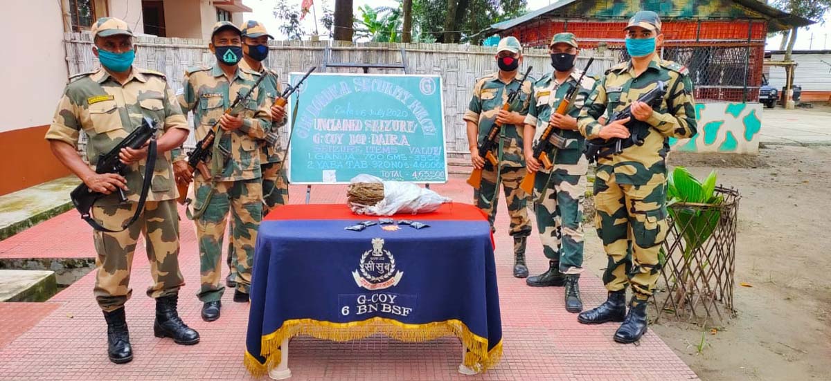 BSF Seizes Yaba Tablets In Assam’s South Salmara Along Indo-Bangla Border