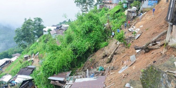 Landslides damage 5 houses in Nagaland’s Zunheboto