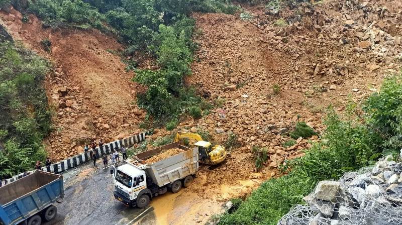 Meghalaya's Shillong bypass closed due to landslide