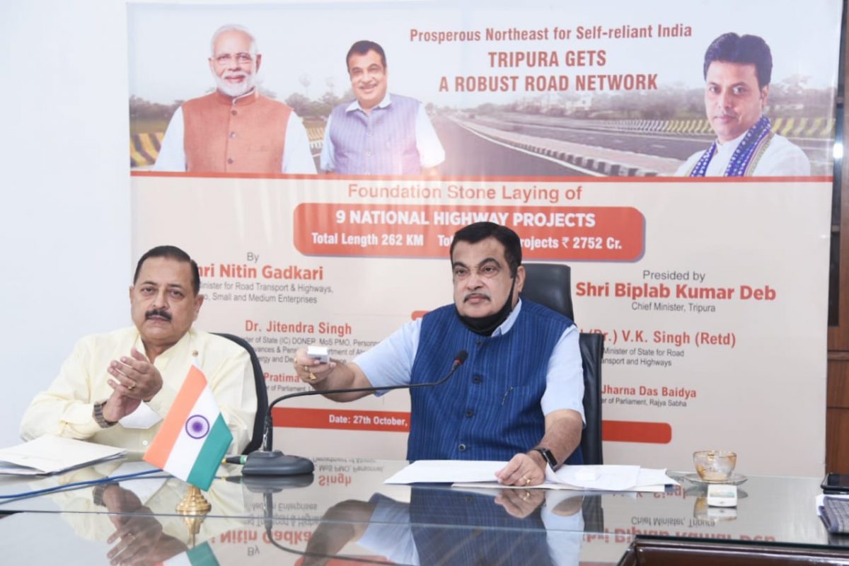 Minister Nitin Gadkari announced projects worth Rs 1.6 crore to be implemented in the North East.

 | Media Pyro
