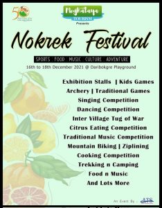 Meghalaya Tourism to present 2-day Nokrek Festival 2021 2