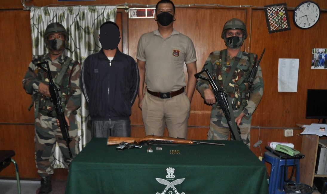 Arms recovered in Aizawl