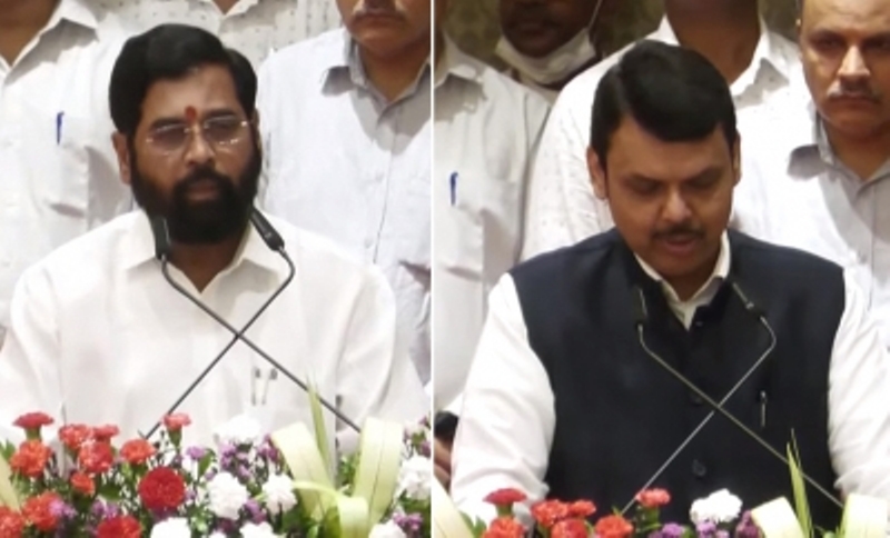 Eknath Shinde Takes Oath As Maharashtra CM, Fadnavis As Deputy CM