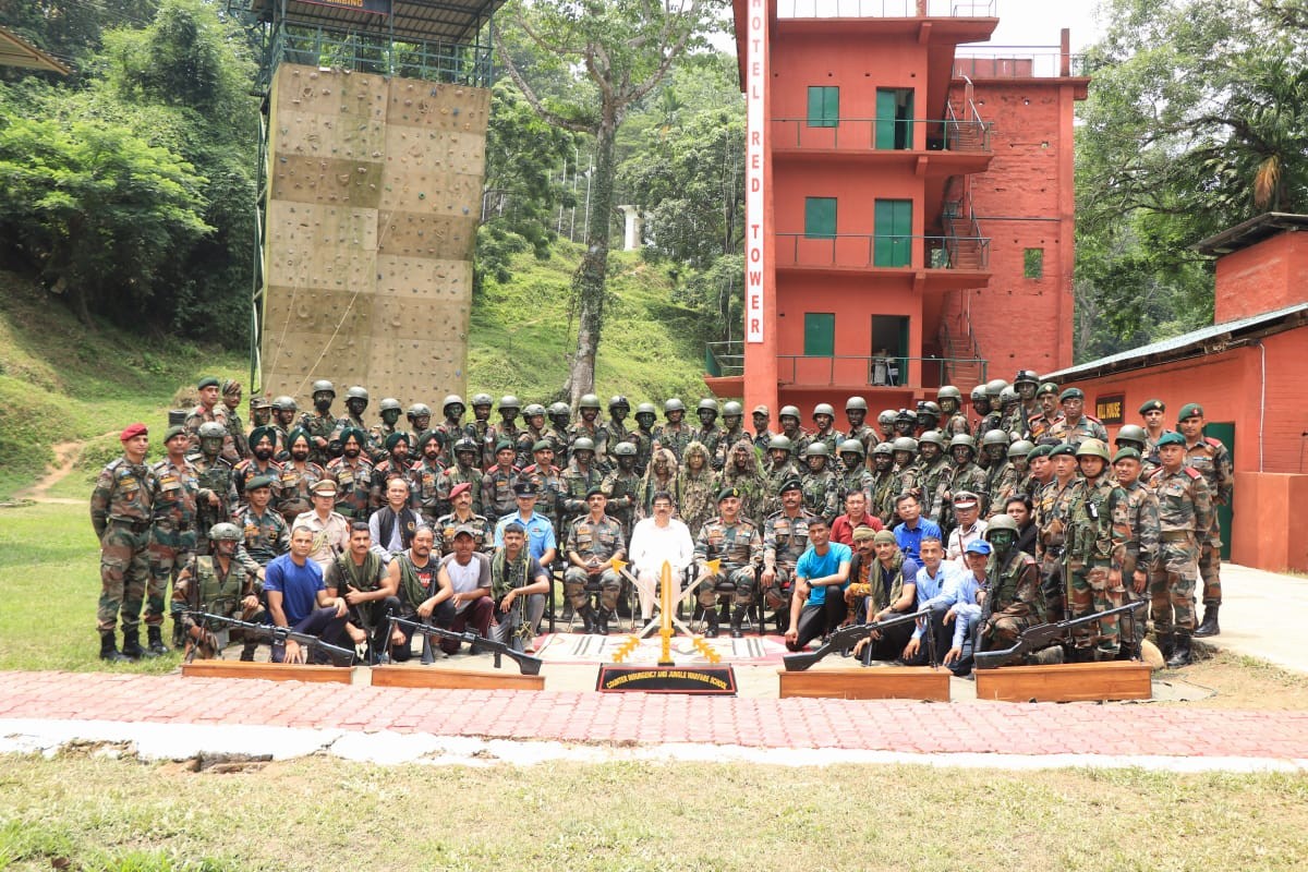 counter insurgency and jungle warfare school is located in mizoram at