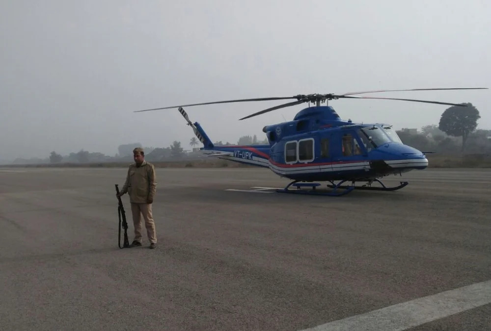 CM Yogi Adityanath's helicopter makes emergency landing