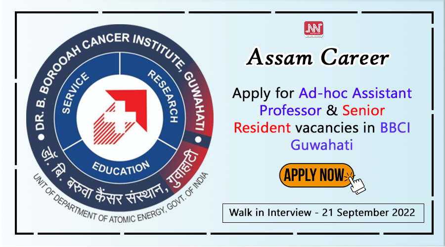 Assam Career : Apply For Ad-hoc Assistant Professor & Senior Resident ...