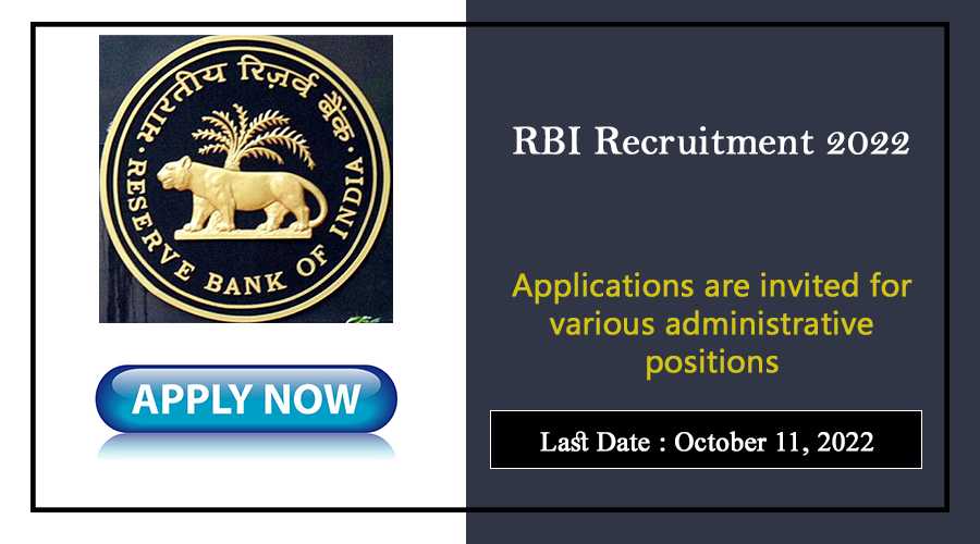 RBI Recruitment 2022 : Apply For Chief Executive Officer Vacancies