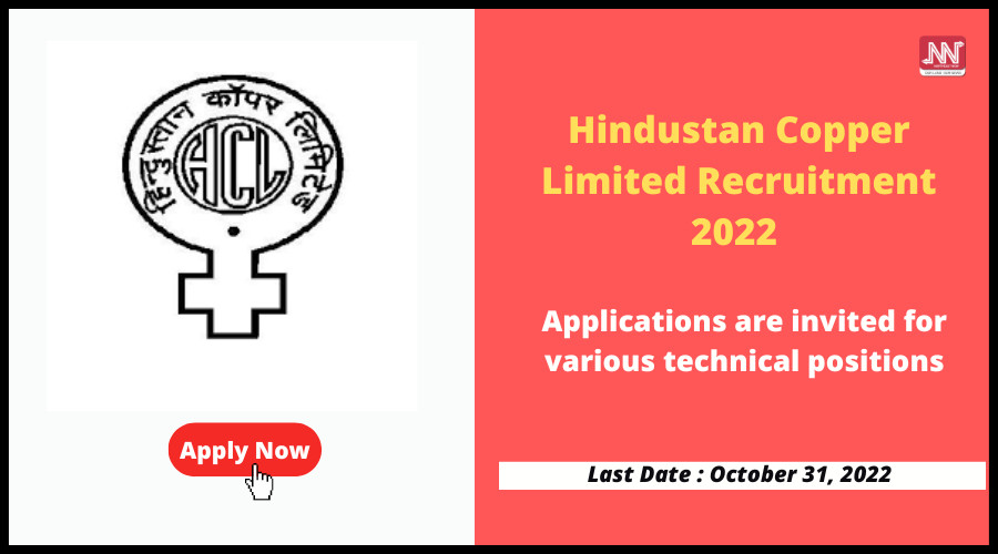 Hindustan Copper Limited Recruitment 2022 : Apply Online For Over 80 ...