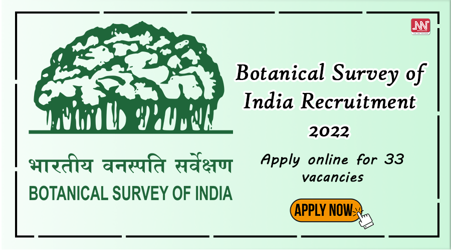 botanical survey of india phd admission 2022