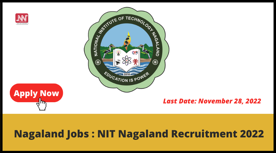 Nagaland Jobs : NIT Nagaland Recruitment 2022