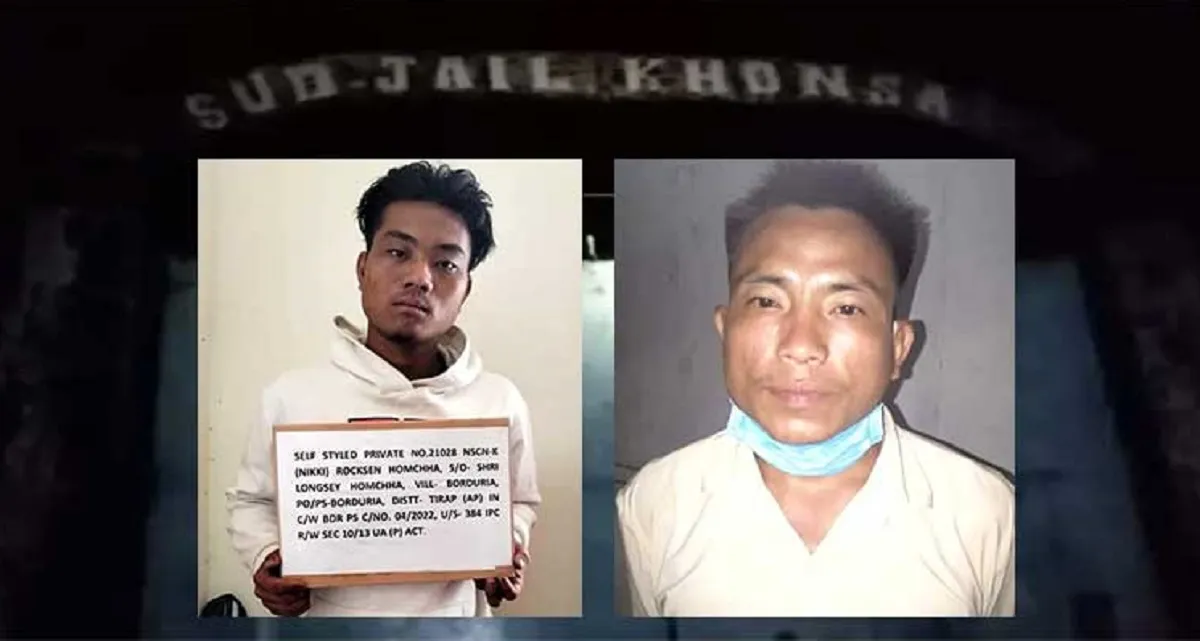 The two NSCN-K cadres who escaped from Khonsa jail in Arunachal Pradesh