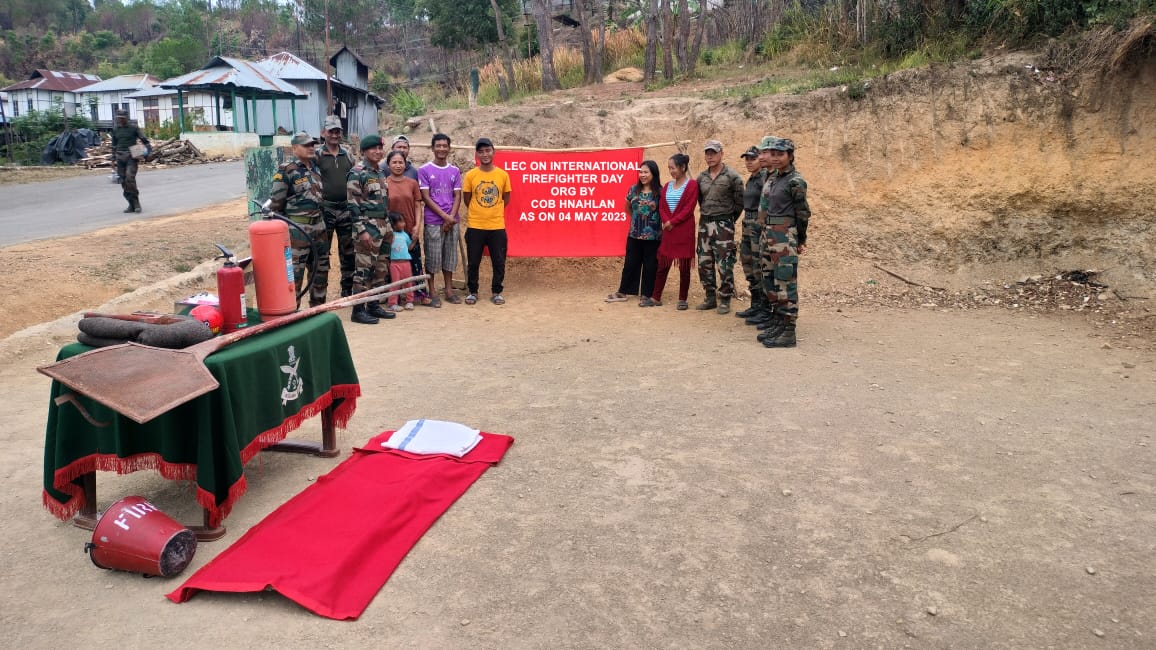 International fire-fighters day celebrated by Assam Rifles in Mizoram