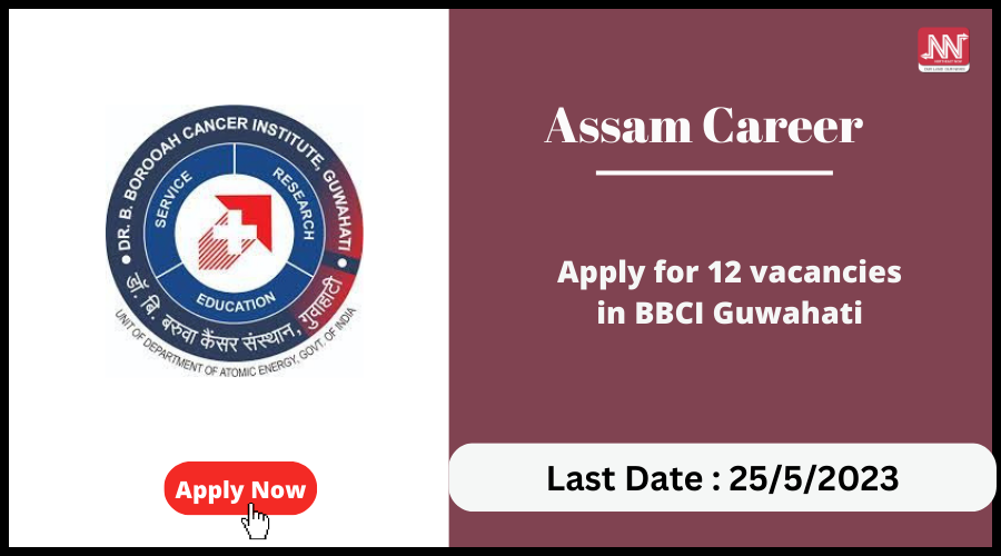 Assam Career : Apply For 12 Vacancies In BBCI Guwahati