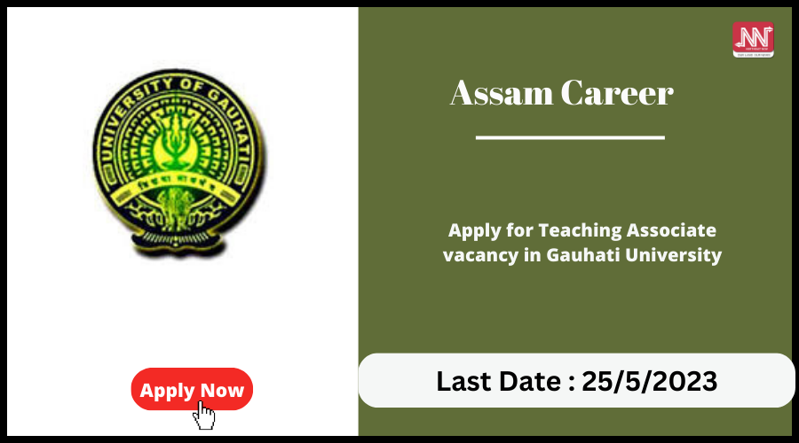 Assam Career : Apply for Teaching Associate vacancy in Gauhati University