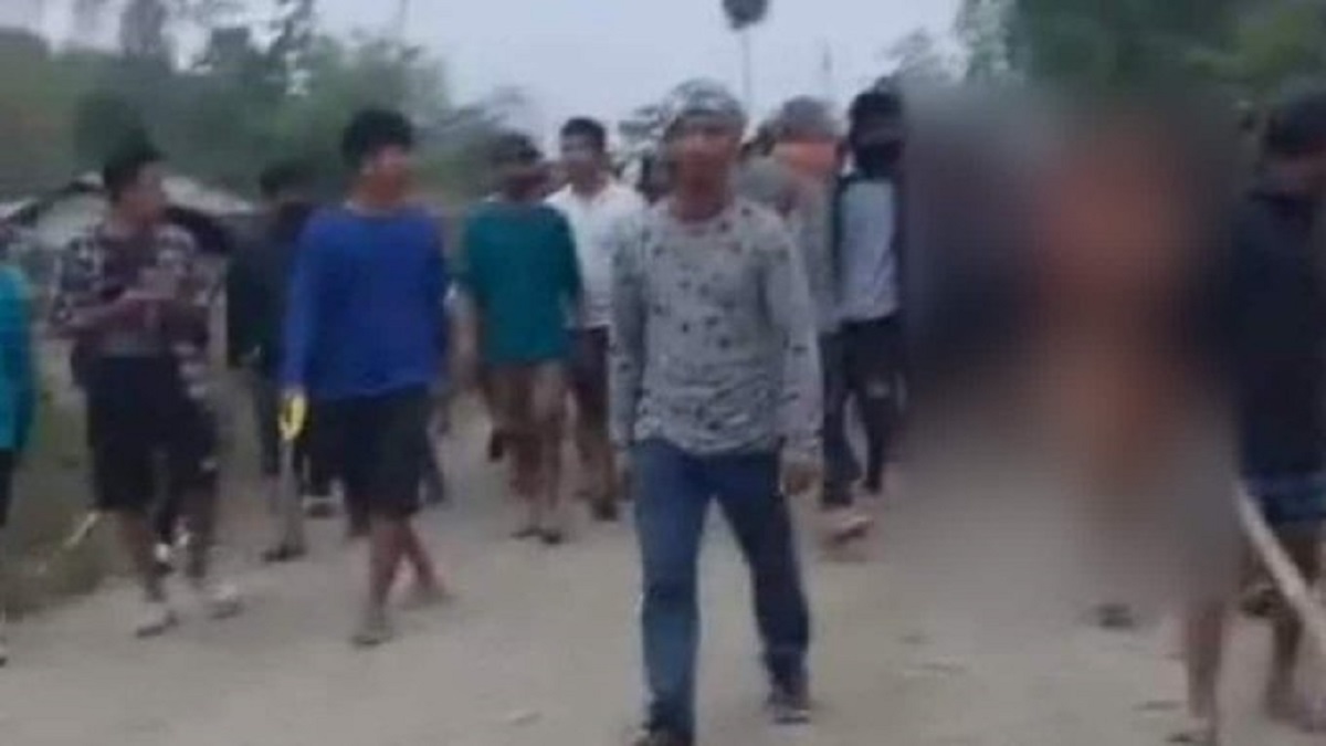 Manipur Viral Video Case Five Cops Suspended