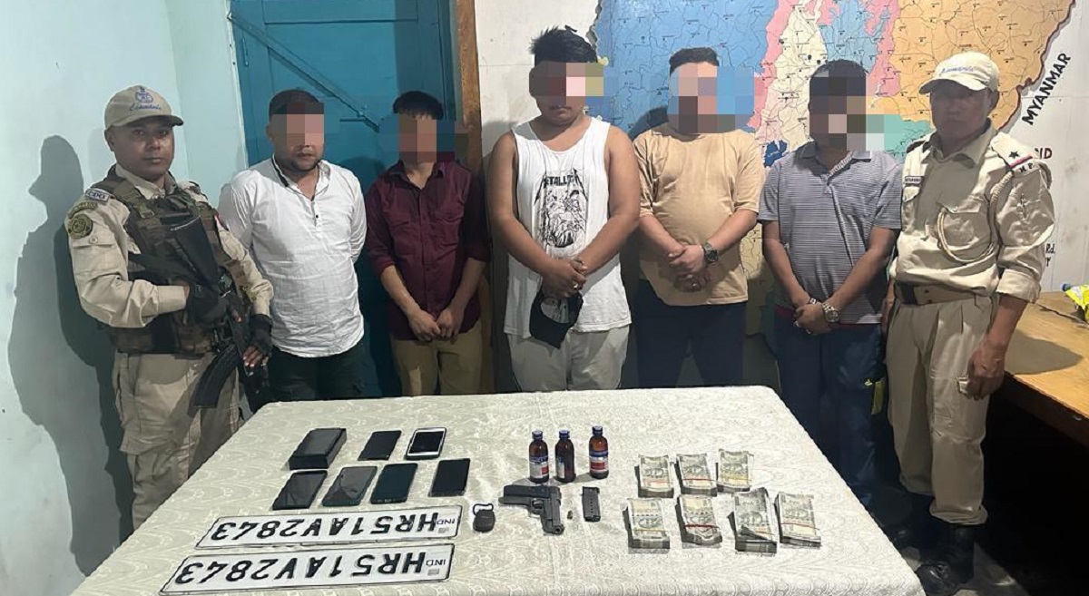 Manipur: Five drugs traders arrested in Imphal with firearm