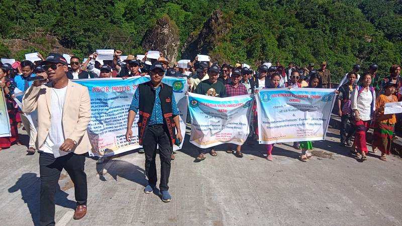 Arunachal Groups Protest Against Mega Dam On Siang River