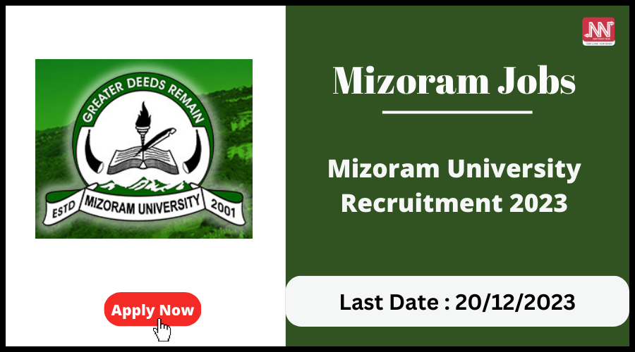 Mizoram Jobs Mizoram University Recruitment 2023   Mizoram University 14 