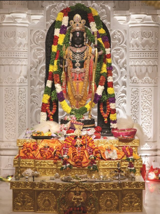 Divine ornaments & attires seen in the Ram Lalla idol at Ram Mandir ...