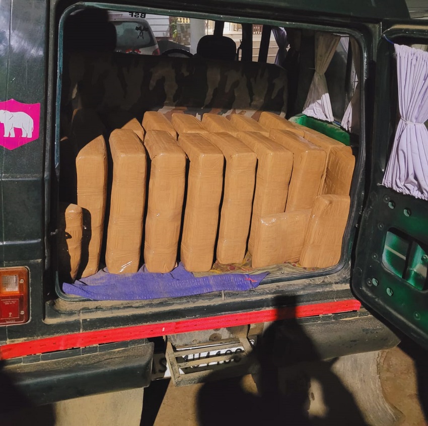 tripura-fake-bsf-vehicle-detained-with-cannabis-worth-rs-76-lakh