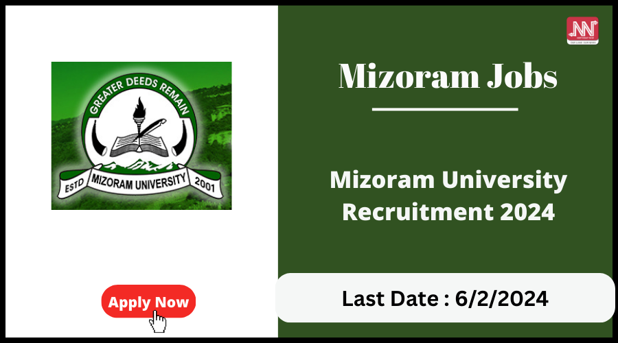 Mizoram Jobs : Mizoram University Recruitment 2024