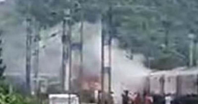 Assam train fire