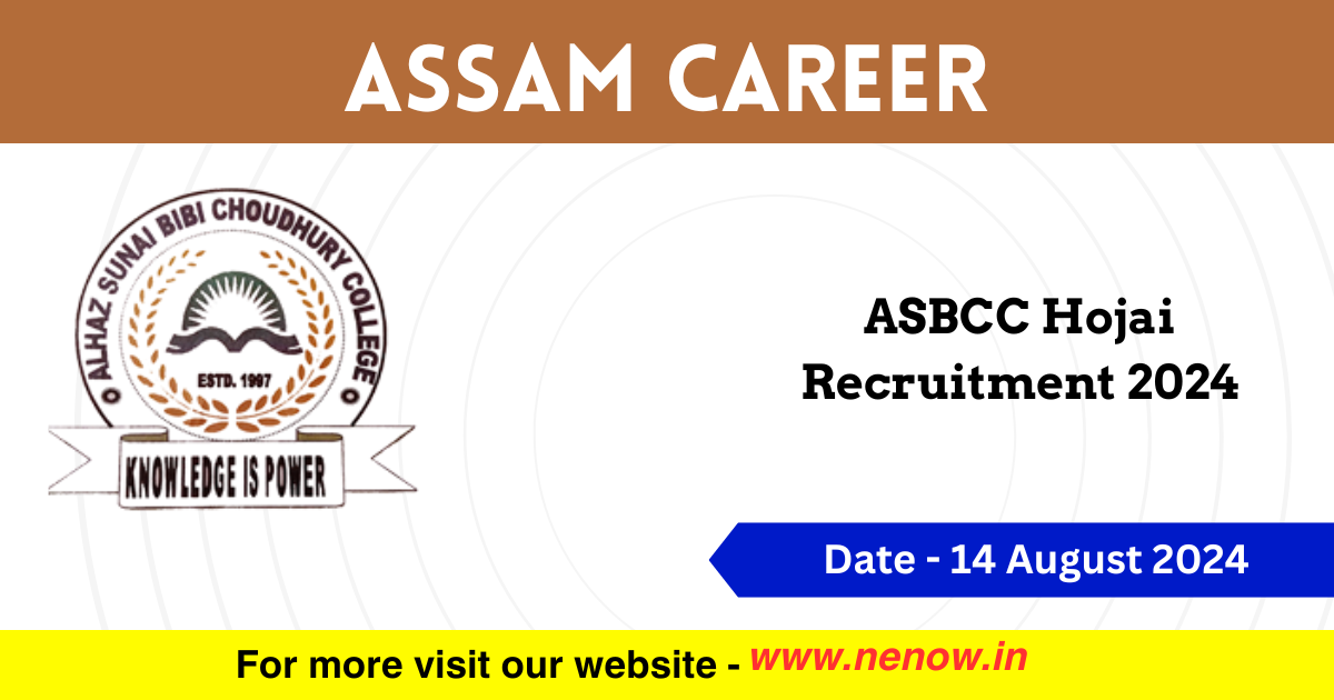 Assam Career ASBCC Hojai Recruitment