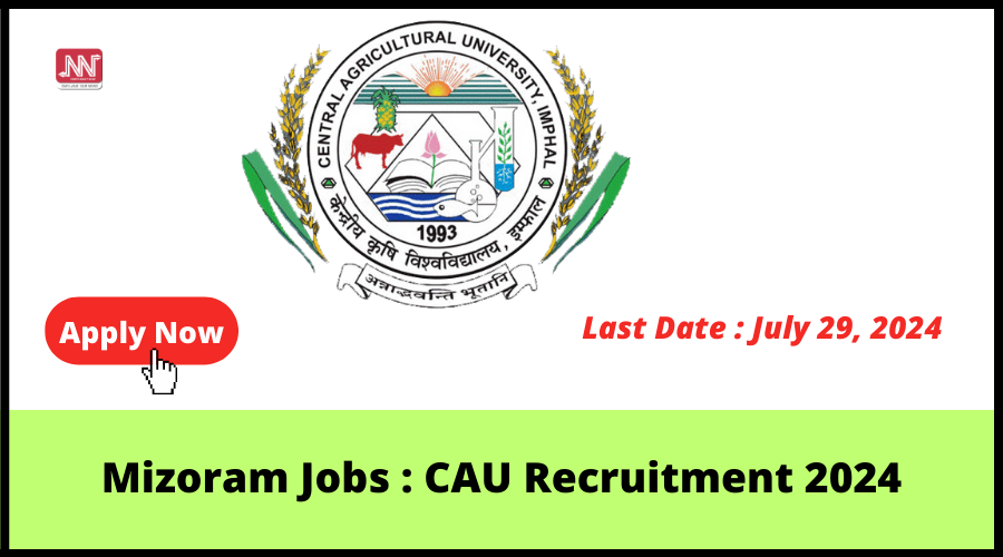 Mizoram Jobs CAU Recruitment