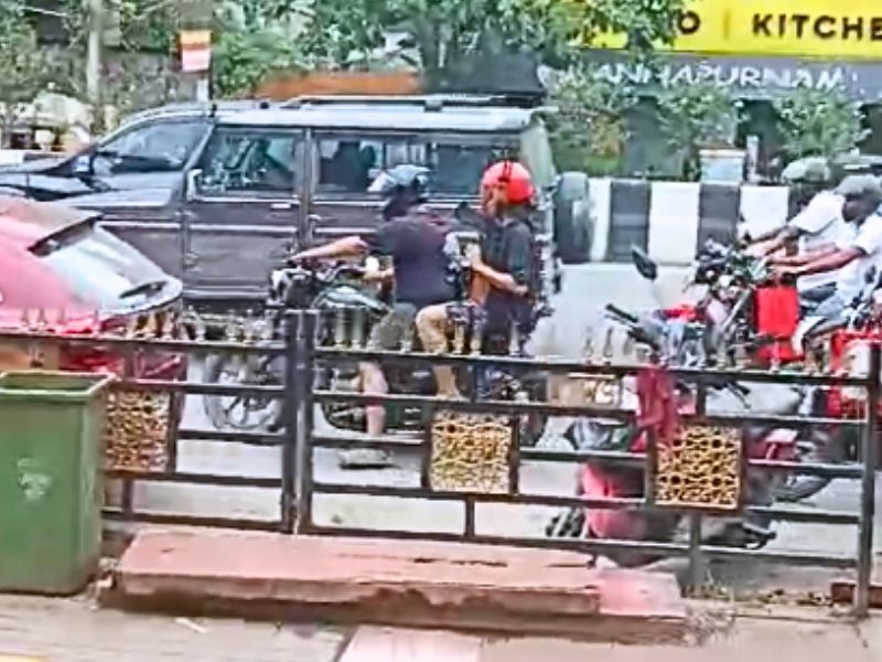 Assam: Bikers seen with "weapons" in Guwahati, turns out to be film props