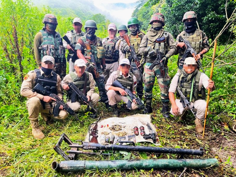 Manipur Huge weapons cache Kangpokpi Imphal East