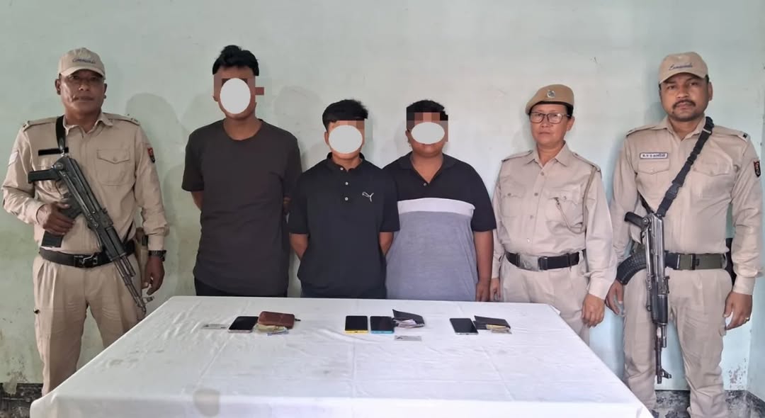 曼尼普尔警察NAB到四个KCP-PWG干部进行强迫恢复活动