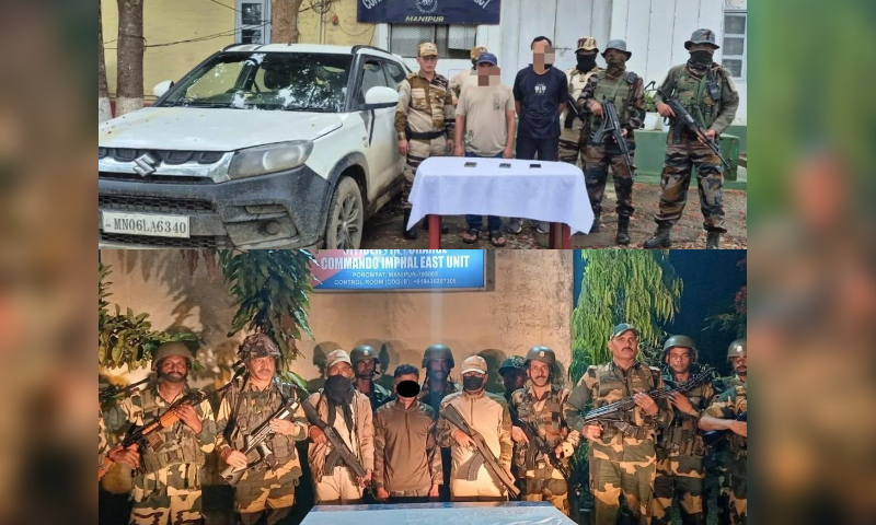 曼尼普尔（Manipur）：2个块，1 kCP被捕，一辆车辆回收